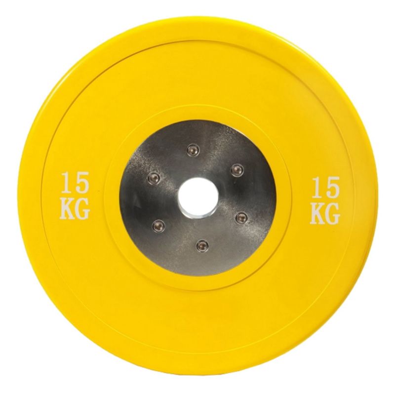 Диск профессиональный обрезиненный цветной D51 мм PROFI-FIT 15 кг