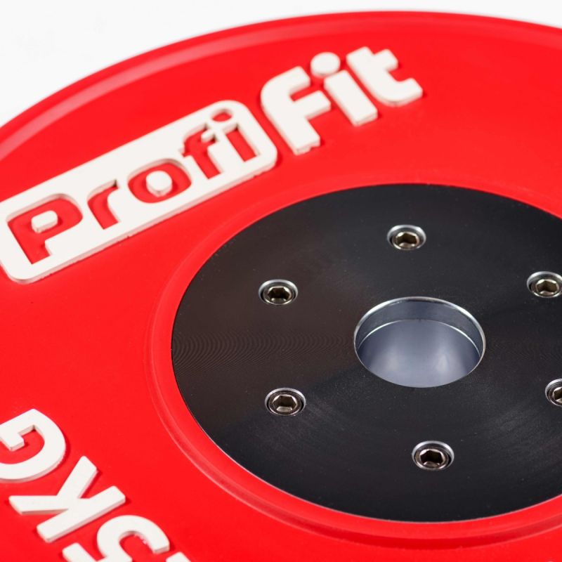 Диск профессиональный обрезиненный HARD цветной D51 мм PROFI-FIT 25 кг