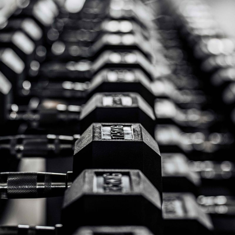 Гантель гексагональная обрезиненная PROFI-FIT 17,5 кг