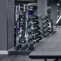 Набор изогнутых полиуретановых штанг LEVEL (шаг 5 кг, 5 шт) PROFI-FIT 35-55 кг