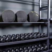 Гантель гексагональная обрезиненная PROFI-FIT  2 кг