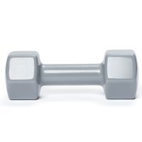 Гантель в виниловой оболочке, шестигранник PROFI-FIT 3 кг, серая