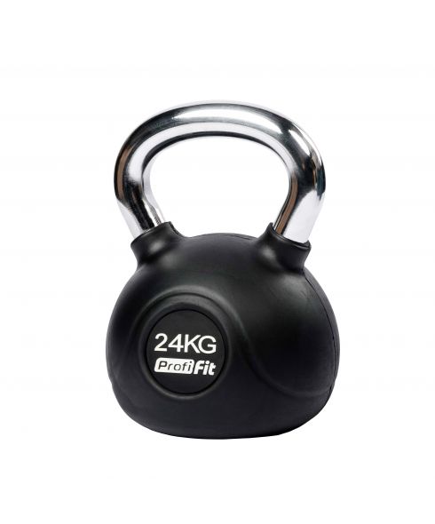 Гиря обрезиненная с хромированной ручкой PROFI-FIT 24 кг