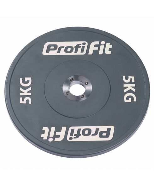 Диск профессиональный обрезиненный (цветной) D51 мм PROFI-FIT 5 кг