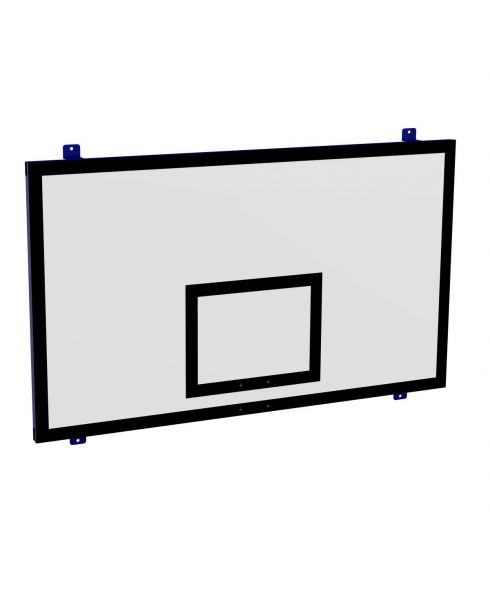Щит баскетбольный игровой пристенный (фанера 15 мм, металлокаркас) 1050х1800 мм ZAVODSPORTA