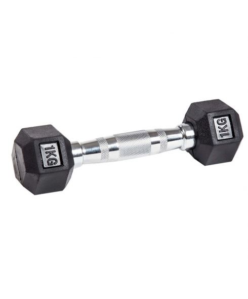 Гантель гексагональная обрезиненная PROFI-FIT