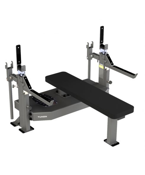 A3146 Скамья-стойка домкратная для жима лежа со страховочными упорами