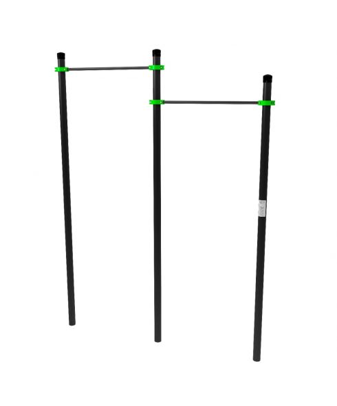 W212 GTO Перекладины разноуровневые для подтягивания из виса на высокой перекладине ZAVODSPORTA